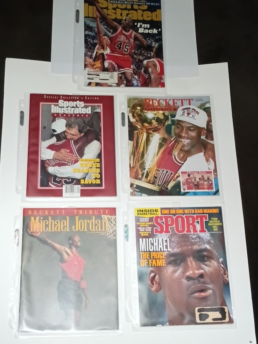 Michael Jordan Sports Magazine Collection - Red/White Covers